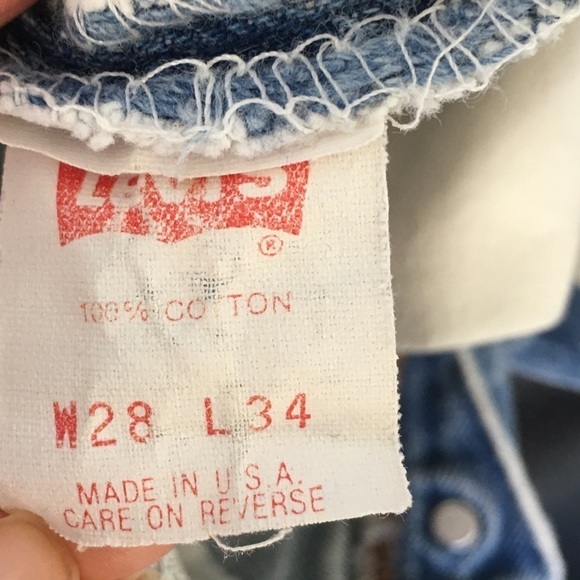 Levi’s Vintage Midi Length Skirt in blue size 28 - Picture 10 of 12